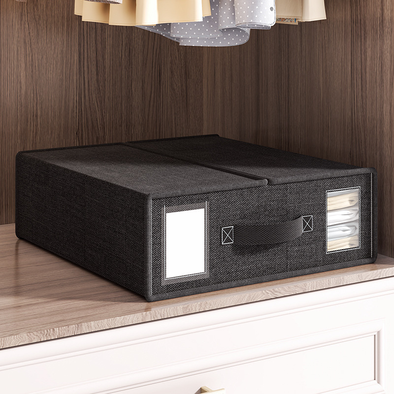 Oxford Cloth Foldable Storage Box - Collapsible Fabric Organizer Bin