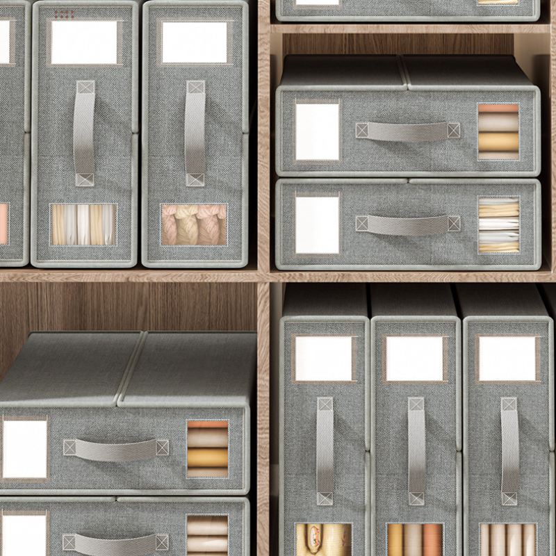 Oxford Cloth Foldable Storage Box - Collapsible Fabric Organizer Bin