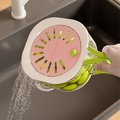 Fruit Washing Basket with Cover - Drain Basket for Kitchen Produce Storage