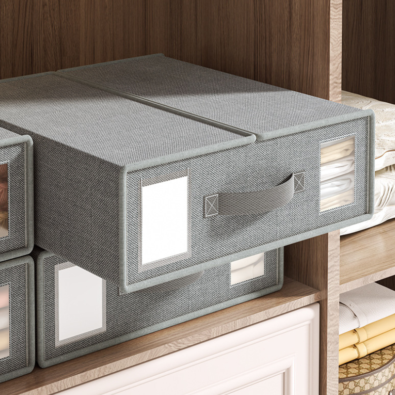 Oxford Cloth Foldable Storage Box - Collapsible Fabric Organizer Bin