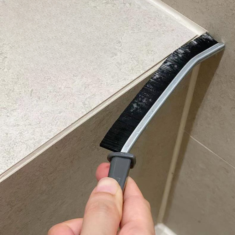Tile Corner Cleaning Brush - Flexible Bristle Scrub Brush for Tight Grout Lines