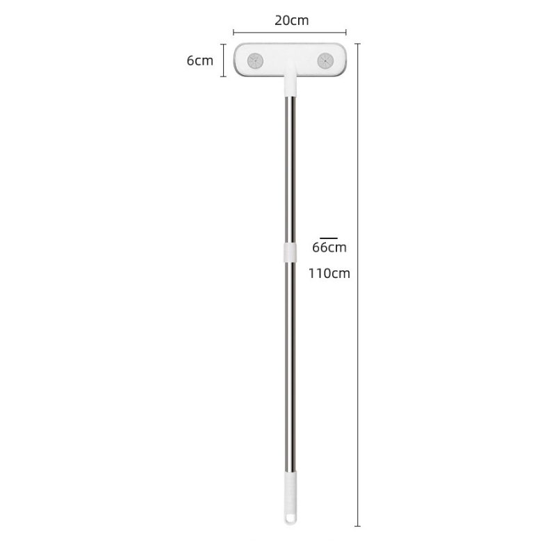 Extended Reach Window Screen Scrubber Brush - Long Handle Mesh Cleaning Tool
