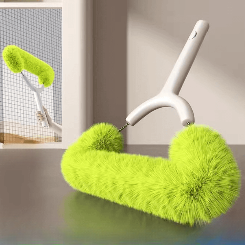 Extendable Window Screen Duster Brush - Telescoping Handle for High Window Cleaning