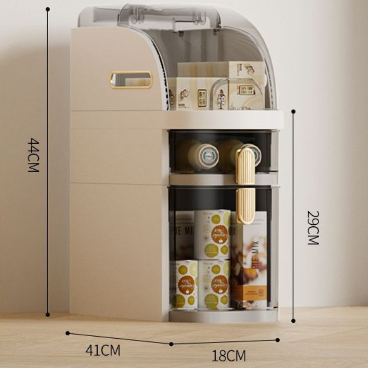 Narrow Gap Storage Cabinet - Slim Rolling Multi-Layer Drawer Organizer