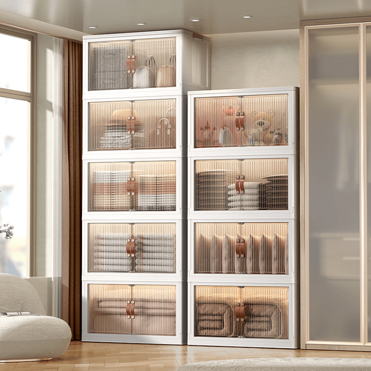 Foldable Multi-Layer Storage Box - Wardrobe & Closet Organizer, Small to Large