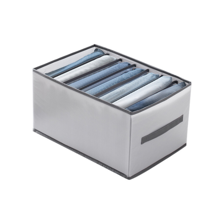 Foldable Clothes Storage Boxes with Clear Window - Stackable Closet Drawer Organizers