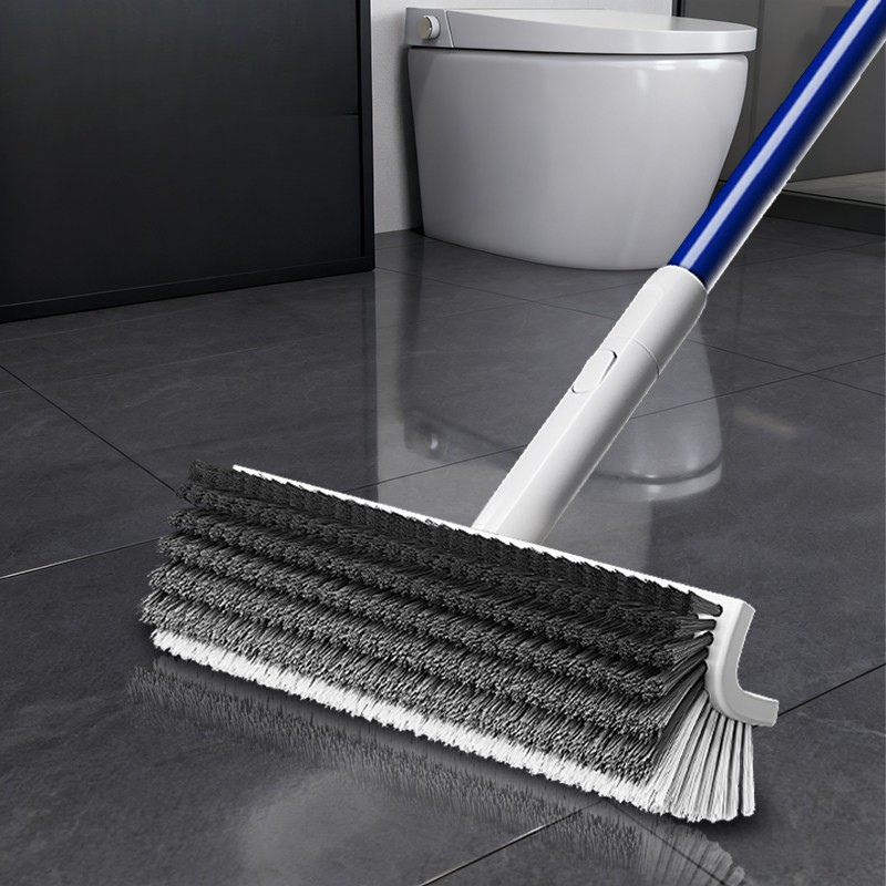 Premium Bathroom Floor Scrub Brush - Ergonomic Handle Tile & Shower Cleaner