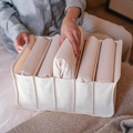Breathable Cotton Fabric Storage Box - Drawer Organizer for Clothes & Underwear