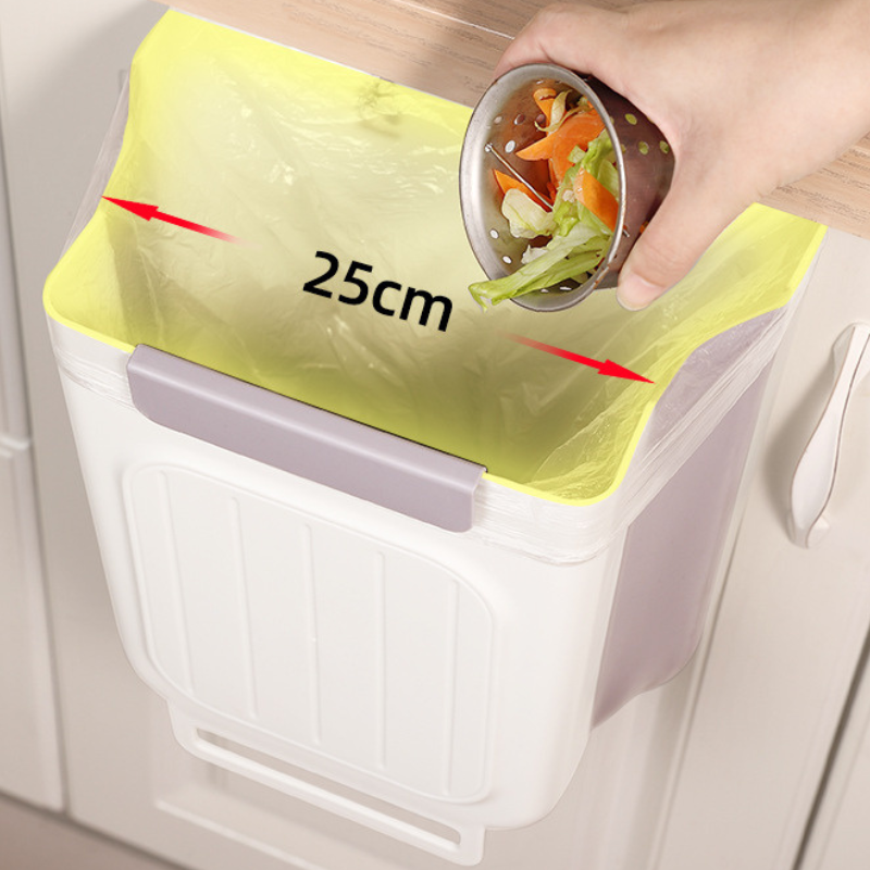Foldable Cabinet Trash Can - Collapsible Kitchen Waste Basket