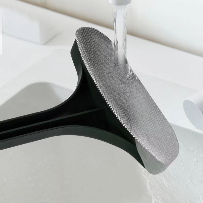2-in-1 Window Screen Cleaning Brush with Scraper - Dual-Sided Mesh Screen Duster