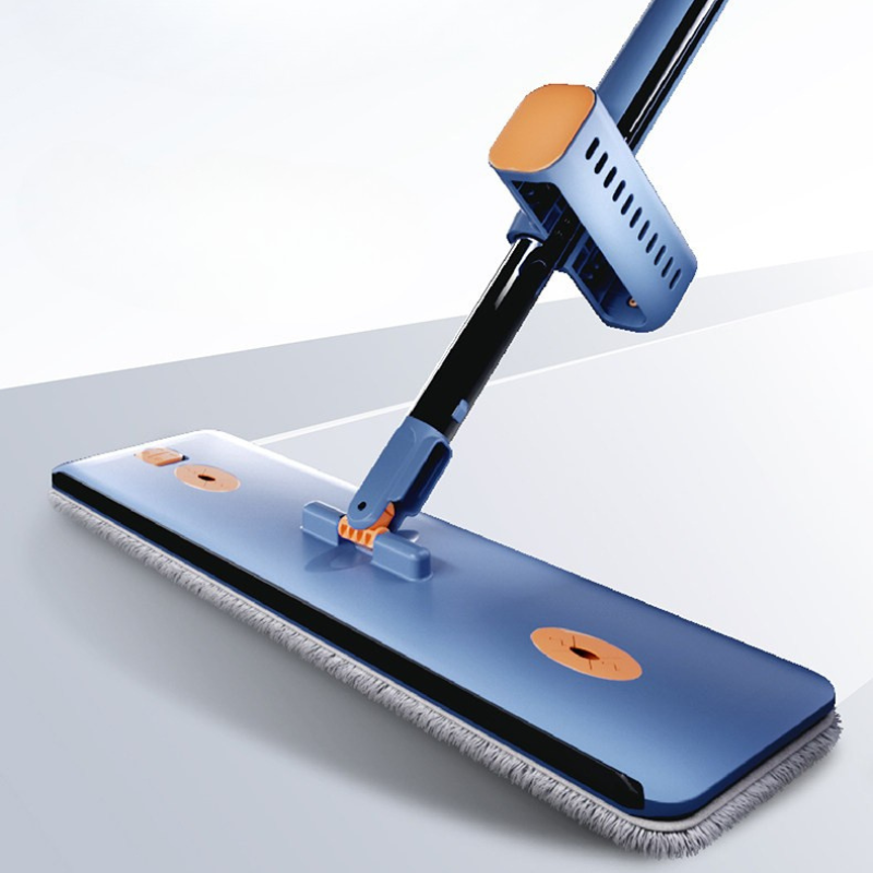 Ultra-Absorbent Flat Mop - 360&deg; Swivel Microfiber Floor Mop for Hardwood & Tile