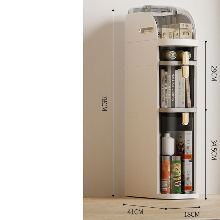 Narrow Gap Storage Cabinet - Slim Rolling Multi-Layer Drawer Organizer