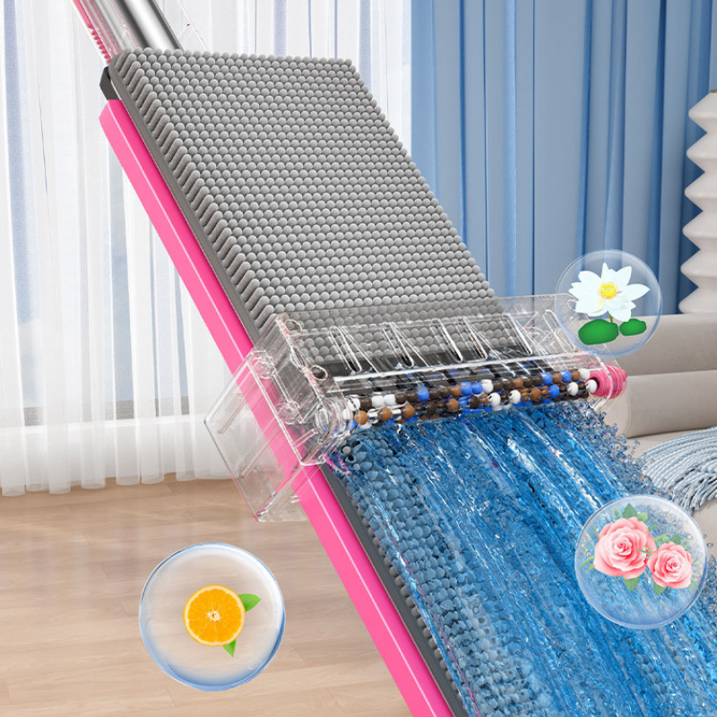 Flat Mop with 360&deg; Swivel Head - Reusable Microfiber Mop for Hardwood & Tile