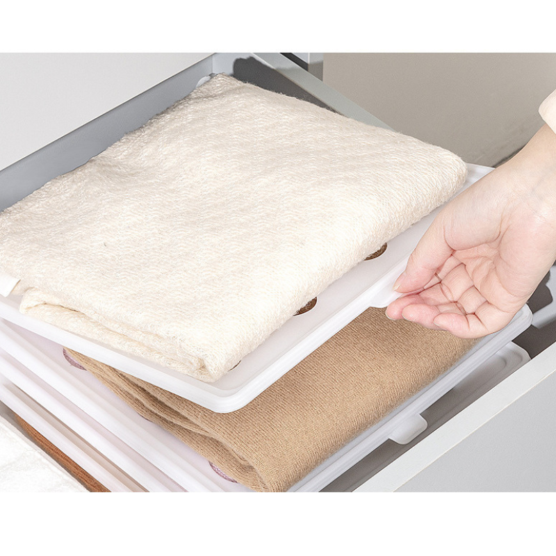 Stackable Clothes Organizer Boards - Folded Clothing Dividers for Closets & Drawers