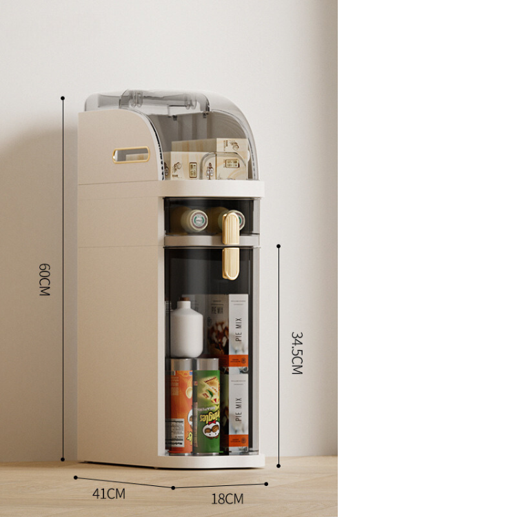 Narrow Gap Storage Cabinet - Slim Rolling Multi-Layer Drawer Organizer