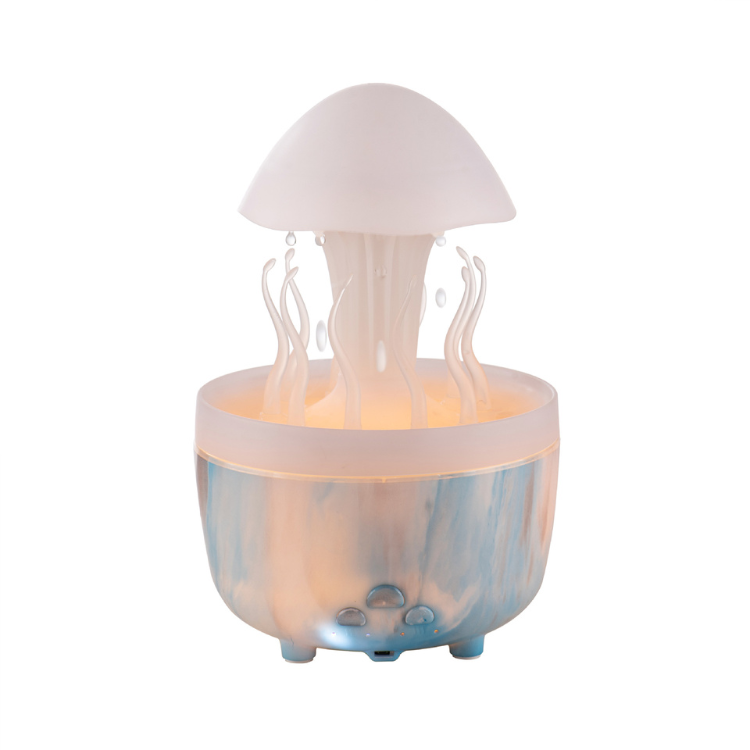 Jellyfish Rotating Raindrop Humidifier - LED Aromatherapy Diffuser