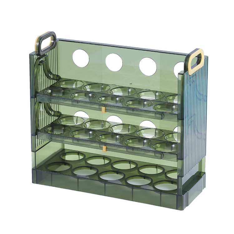 Stackable Egg Storage Box for Refrigerator - Fridge Egg Organizer Container