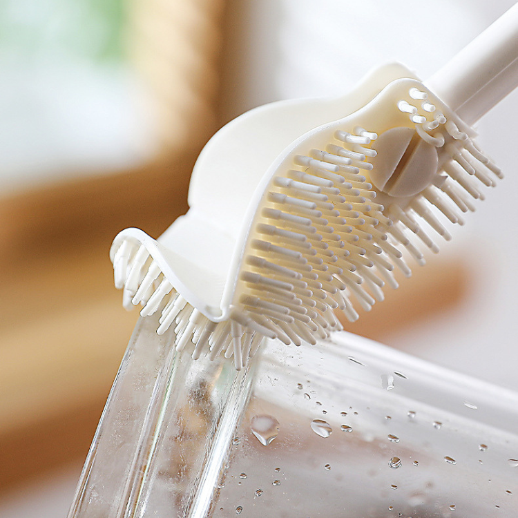 Long Handle Silicone Bottle Brush - Deep-Reach Bottle & Vase Cleaner