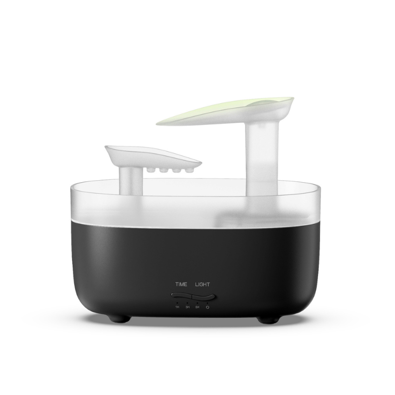 Waterfall Aromatherapy Diffuser & Humidifier - Desktop Essential Oil Mist Maker