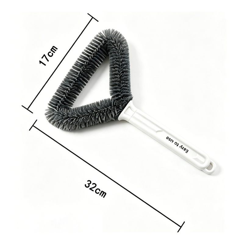 Triangular Window Screen Cleaning Brush - No-Disassembly Mesh & Glass Cleaner