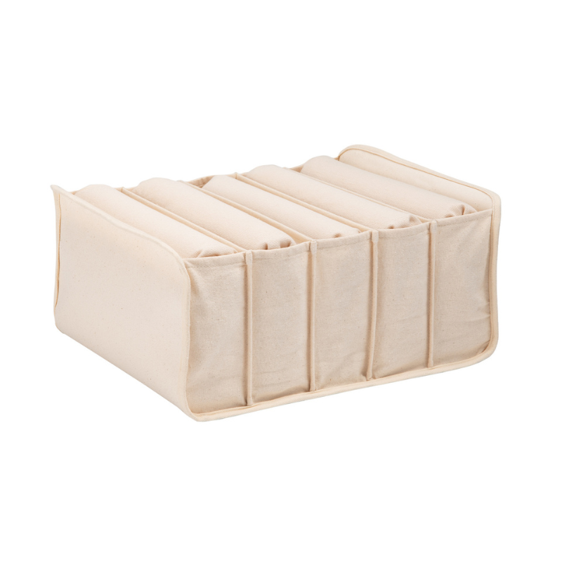 Breathable Cotton Fabric Storage Box - Drawer Organizer for Clothes & Underwear