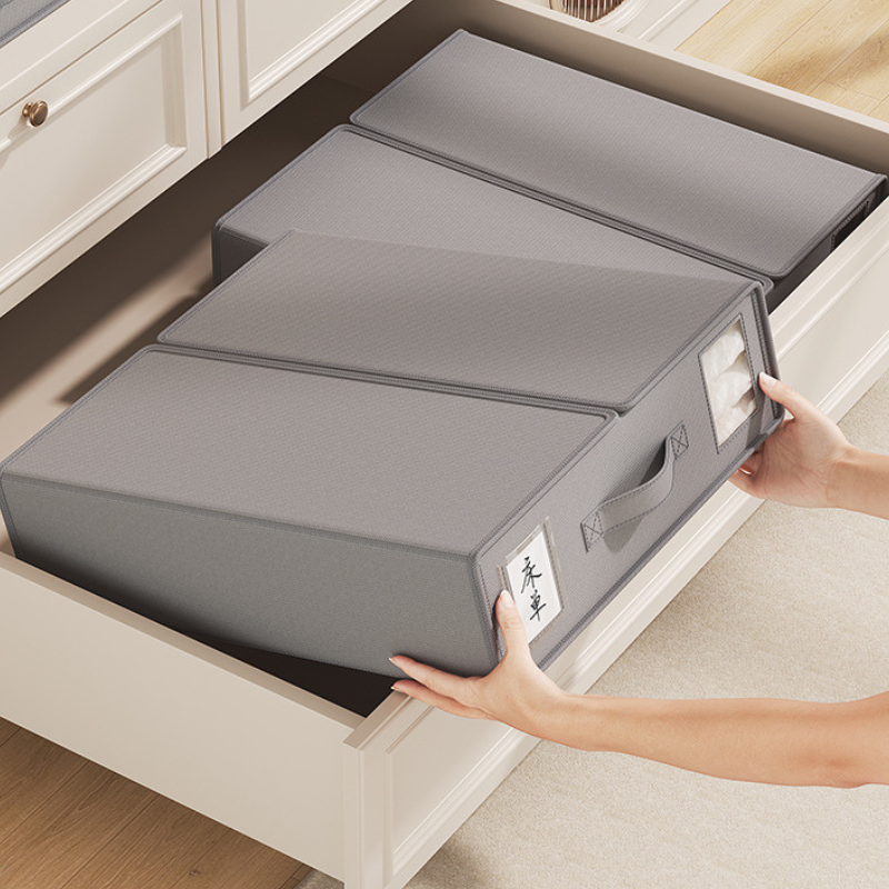 Oxford Cloth Foldable Storage Box - Collapsible Fabric Organizer Bin