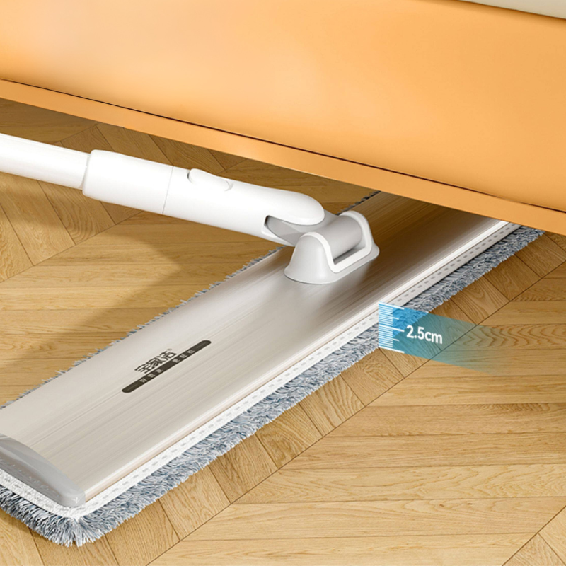 360&deg; Flat Mop for All Floor Types - Reusable Microfiber Pad Hardwood & Tile Mop