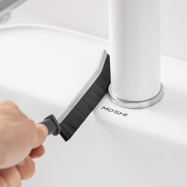 Tile Corner Cleaning Brush - Flexible Bristle Scrub Brush for Tight Grout Lines