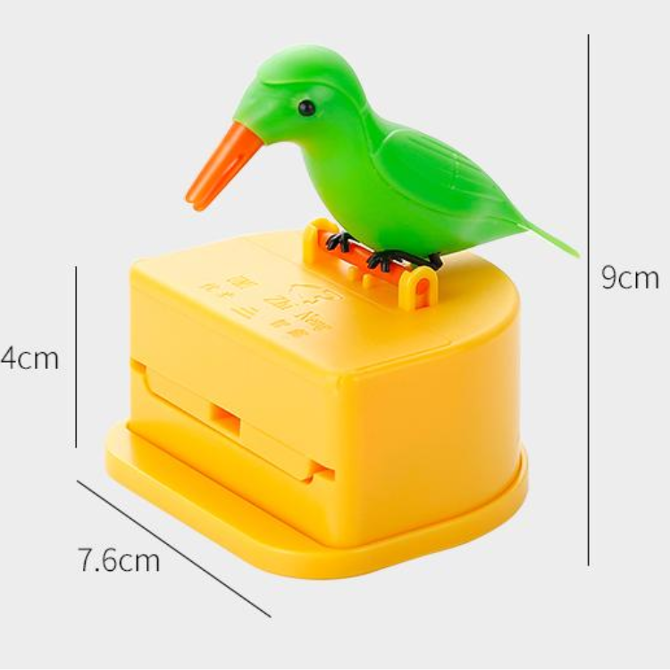 Bird-Shaped Toothpick Holder - Push Pop-Up Dispenser for the Dining Table