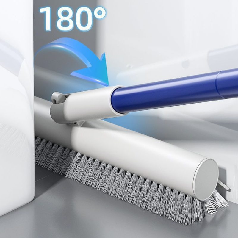 Long Handle Floor Scrub Brush - Stiff Bristle Cleaning Brush for Tile, Wood & Concrete