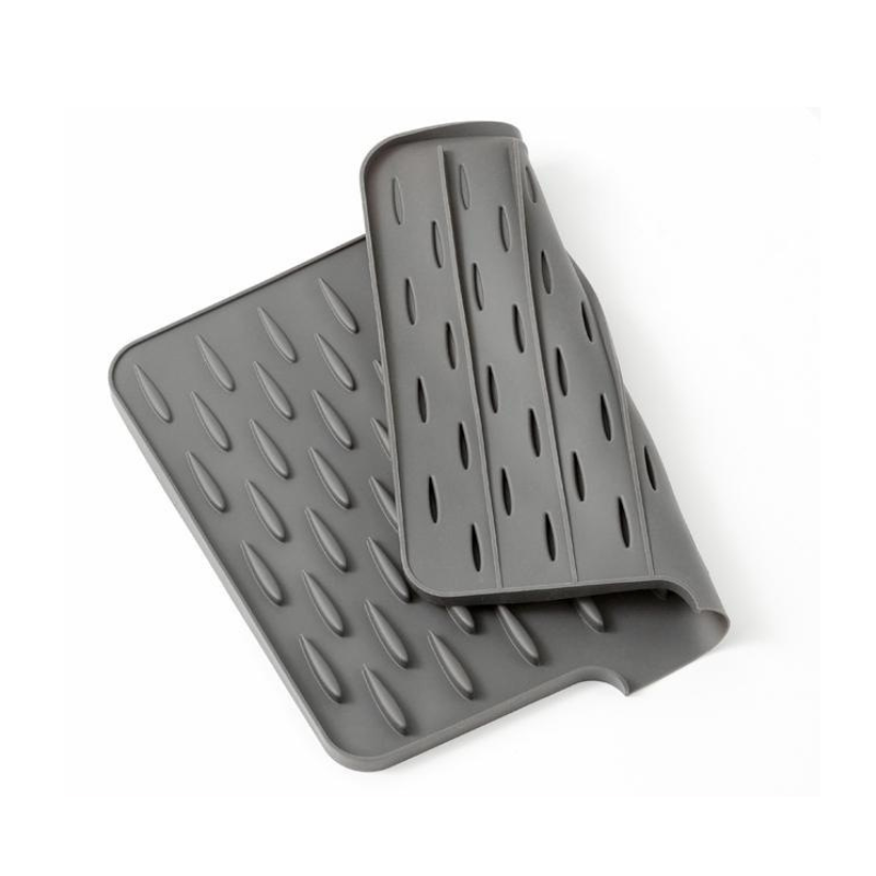 Silicone Countertop Drying Mat - Heat-Resistant Dish Drain Pad