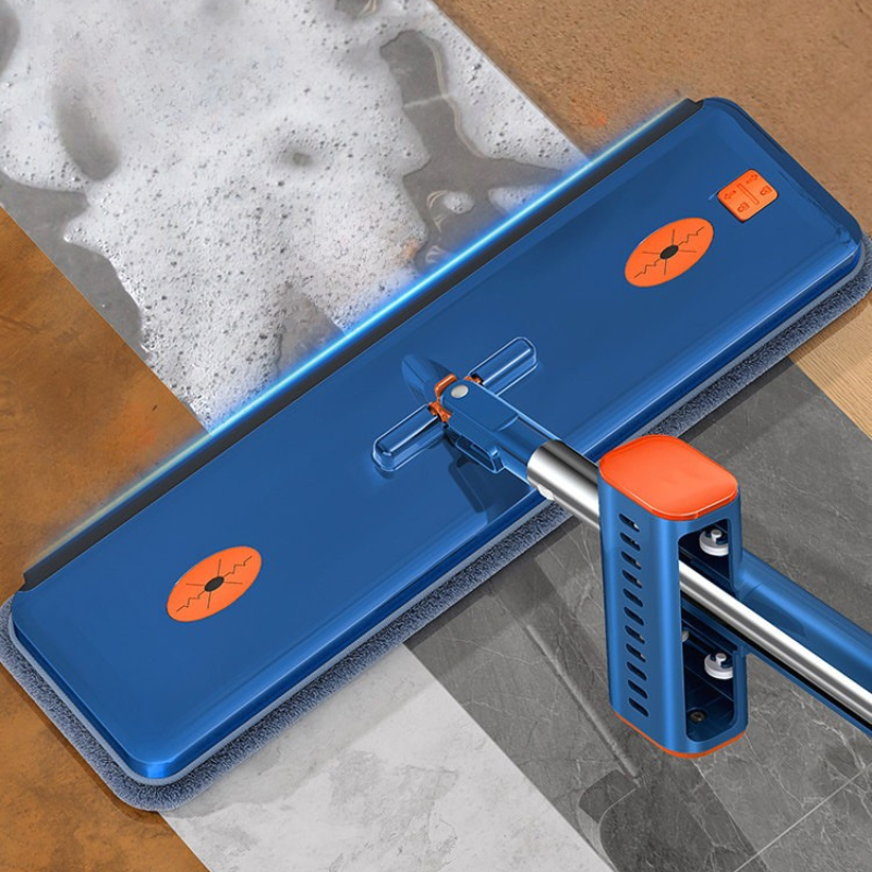 Ultra-Absorbent Flat Mop - 360&deg; Swivel Microfiber Floor Mop for Hardwood & Tile