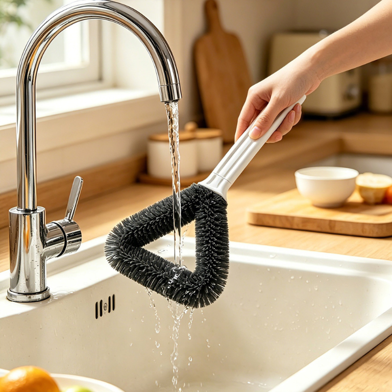 Triangular Window Screen Cleaning Brush - No-Disassembly Mesh & Glass Cleaner
