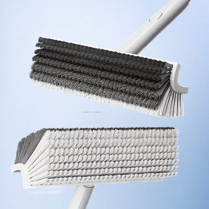 Premium Bathroom Floor Scrub Brush - Ergonomic Handle Tile & Shower Cleaner