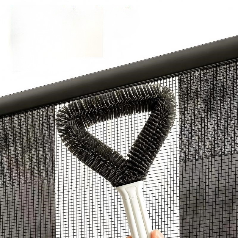 Triangular Window Screen Cleaning Brush - No-Disassembly Mesh & Glass Cleaner
