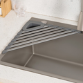 Triangle Sink Corner Drain Rack - Space-Saving Kitchen Dish Organizer