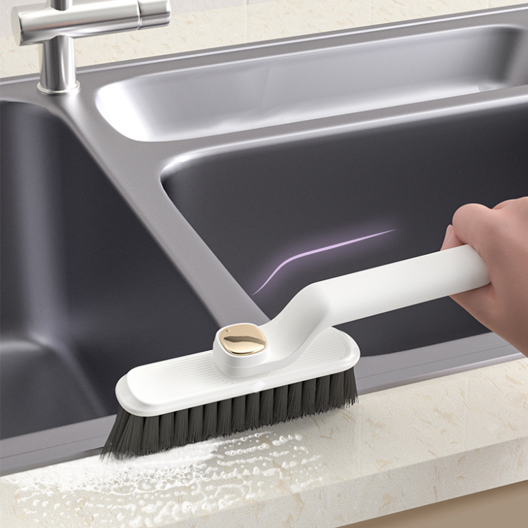 2-in-1 Rotating Cleaning Brush - Multi-Surface Scrub Brush for Kitchen & Bathroom