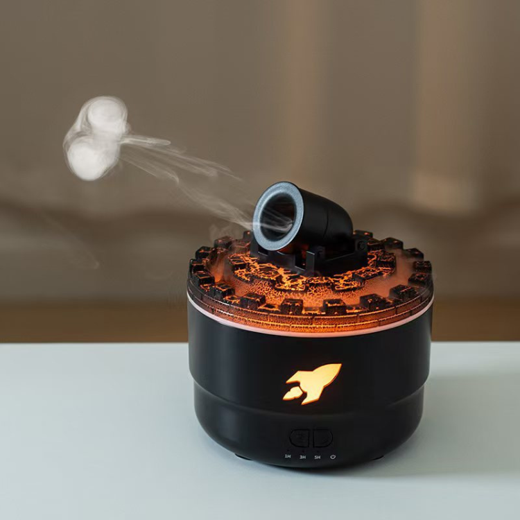 Colorful Crackle Flame Humidifier - Ultrasonic Aromatherapy Diffuser