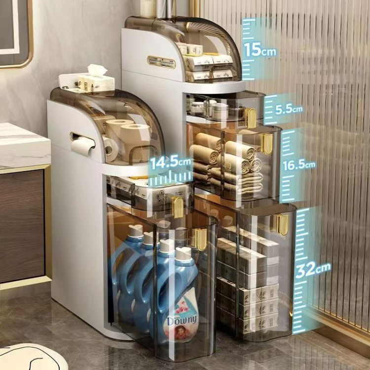 Narrow Gap Storage Cabinet - Slim Rolling Multi-Layer Drawer Organizer