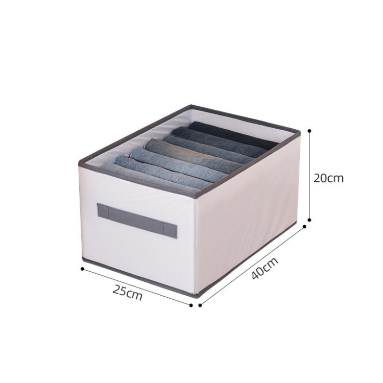 Foldable Clothes Storage Boxes with Clear Window - Stackable Closet Drawer Organizers