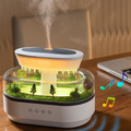 Raindrop Humidifier with Plant Landscape Ambient Light