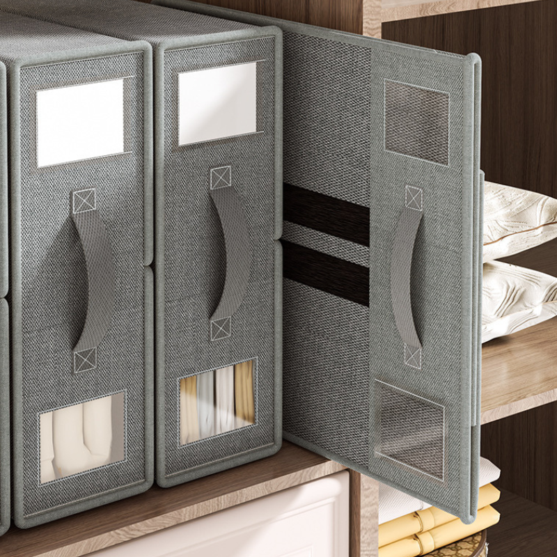 Oxford Cloth Foldable Storage Box - Collapsible Fabric Organizer Bin