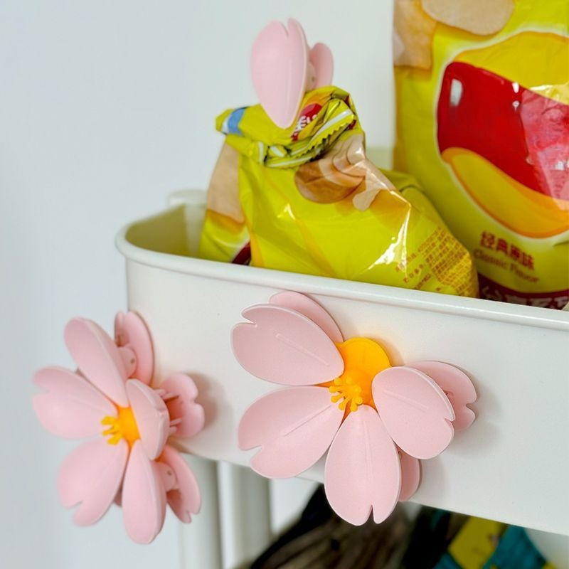 Flower-Shaped Bag Sealing Clips - Snack & Food Storage Bag Clamps