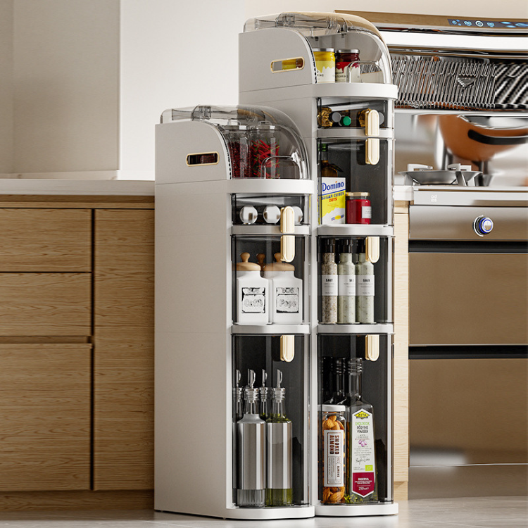 Narrow Gap Storage Cabinet - Slim Rolling Multi-Layer Drawer Organizer
