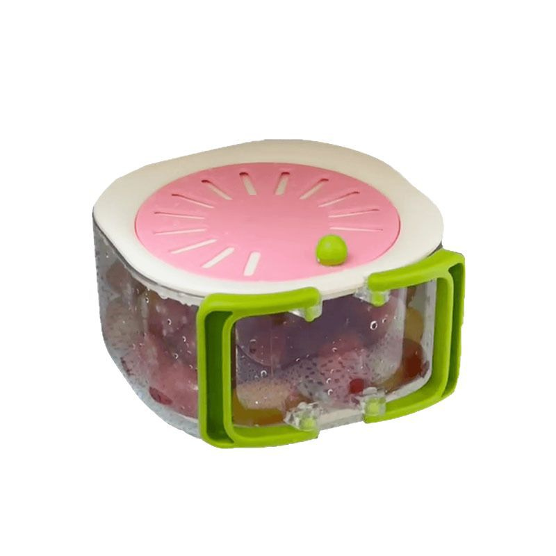 Fruit Washing Basket with Cover - Drain Basket for Kitchen Produce Storage