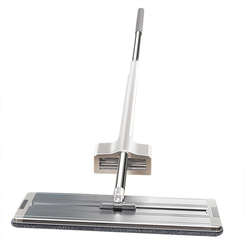 Extra Wide Flat Floor Mop - 40cm Wet & Dry Microfiber Mop for Large Floor Areas