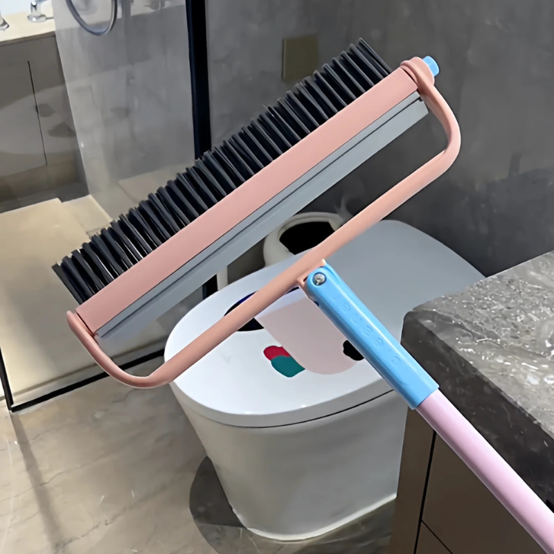 Magic Mop and Broom Combo with Scraper - 2-in-1 Sweep & Mop Tool