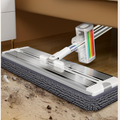 Wide Flat Mop for Wet & Dry Cleaning - Extra-Large Head Floor Mop