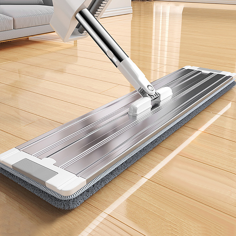 Extra Wide Flat Floor Mop - 40cm Wet & Dry Microfiber Mop for Large Floor Areas
