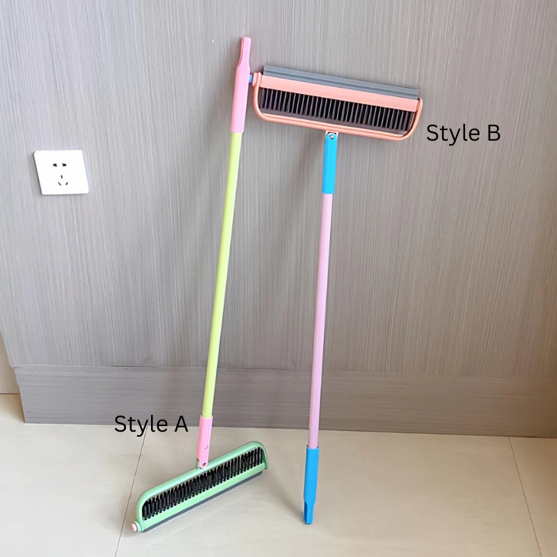 Magic Mop and Broom Combo with Scraper - 2-in-1 Sweep & Mop Tool